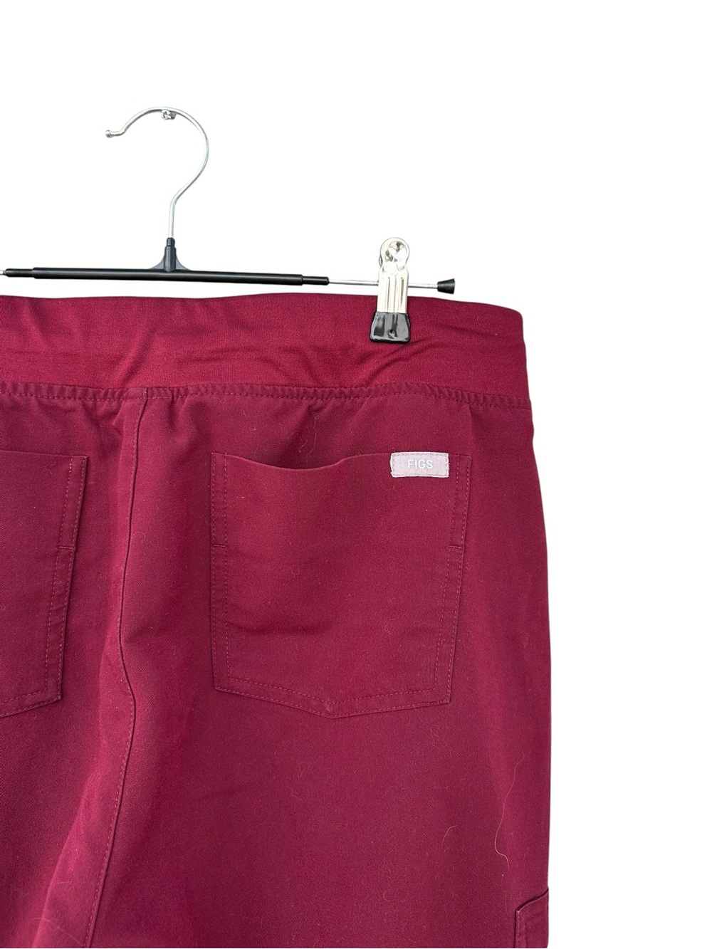 FIGS Woman’s Zamora Scrub Jogger Pant - PO #1777 Burgundy - Size Medium - Picture 8 of 11